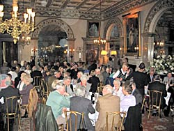 Members of the Thoroton Society lunching in the State Dining Room at Belvoir 