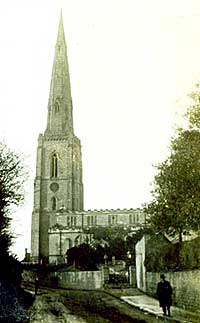 Gedling church in 1905.