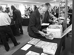 There was a book stall with special conference offers which proved popular in the break periods. 