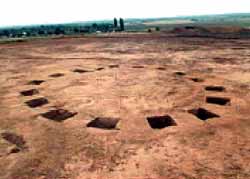 Bronze Age burial mound at Clifton. 