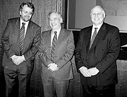 From left: John Beckett, Adrian Henstock, David Lathrope