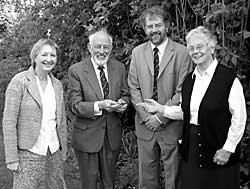 Left to right: Barbara Cast, Keith Goodman, John Beckett, Rosalys Coope