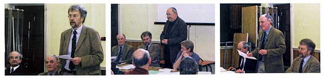 Professor John Beckett, Steph Mastoris and Adrian Henstock.