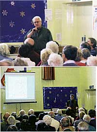 The speakers from the Bingham Heritage Trails Association, Geoff Ashton and Peter Allen.