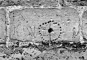 Mass dial at St. Swithun’s Church, Woodborough