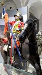 A representation of Shaw in the Life Guards Museum in London (photo Colin Pendleton).